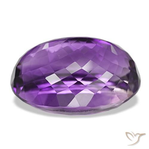 Améthyste Violet foncé naturelle Coupe ovale, 34.51 ct, VVS