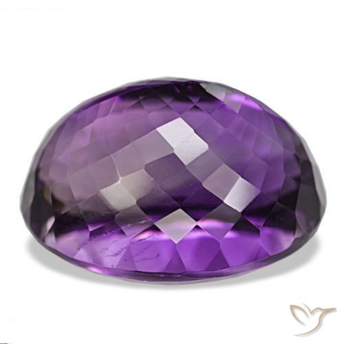 Améthyste Violet moyen naturelle Coupe ovale, 45.25 ct, IF