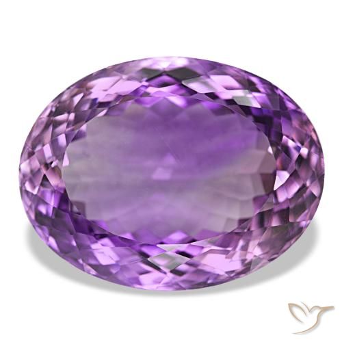 40.46ct Violet violacé Améthyste, Ovale, VVS