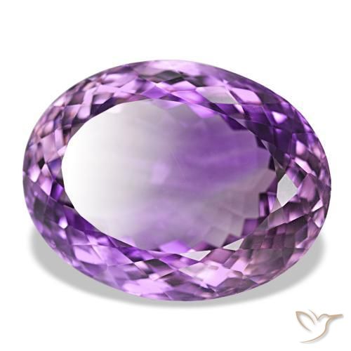 Améthyste Violet violacé naturelle Coupe ovale, 40.46 ct, VVS