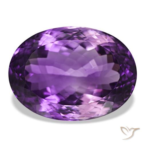 39.87ct Violet vif Améthyste Pierres précieuses, Ovale, VVS-VS
