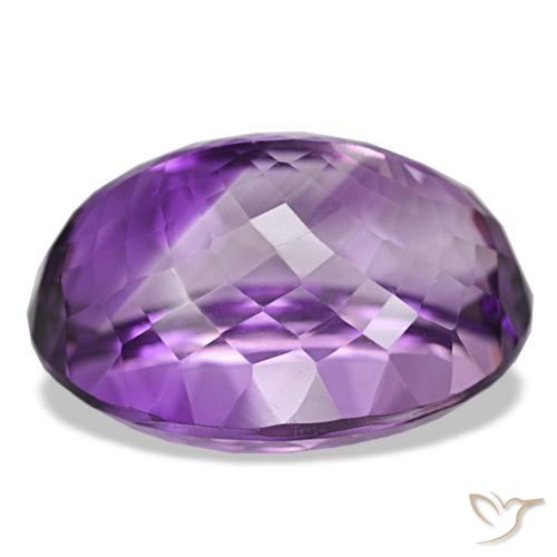 Améthyste Violet vif naturelle Coupe ovale, 39.87 ct, VVS-VS