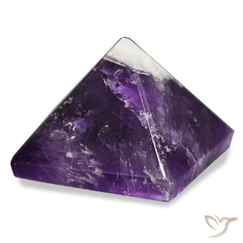 Améthyste violet moyen naturelle carré, 85,83 ct, opaque
