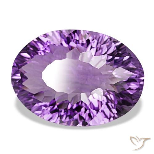 Améthyste Violet rosé foncé naturelle Coupe ovale, 29.67 ct, VS