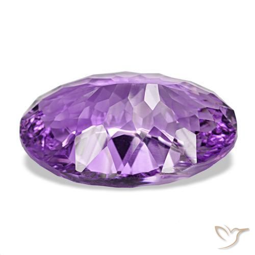 Améthyste Violet rosé foncé naturelle Coupe ovale, 29.67 ct, VS