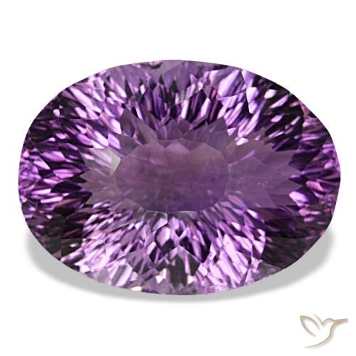 Améthyste pourpre violacé profond naturelle coupe ovale, 58,14 ct, VVS