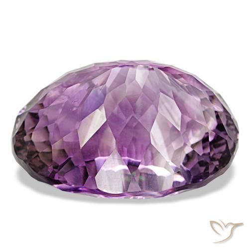 Améthyste pourpre violacé profond naturelle coupe ovale, 82,91 ct, VVS