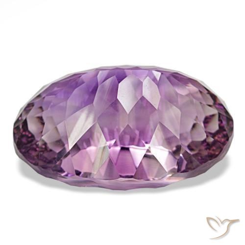 Améthyste violet violacé naturelle coupe ovale, 81,61 ct, VVS