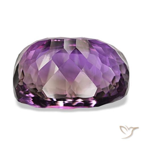 Améthyste violet naturelle coupe coussin, 53,04 ct, VVS