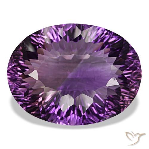 Améthyste violet moyen naturelle coupe ovale, 83,18 ct, VS