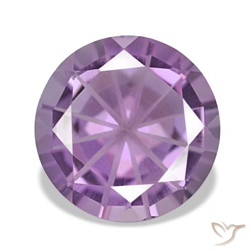 Améthyste violet naturelle coupe roude, 2,17 ct, VVS