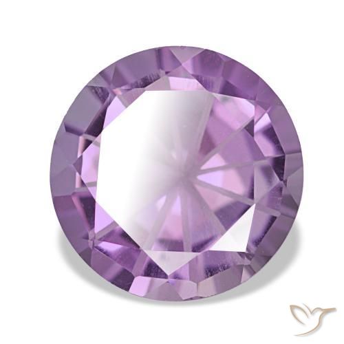 Améthyste violet naturelle coupe roude, 2,17 ct, VVS