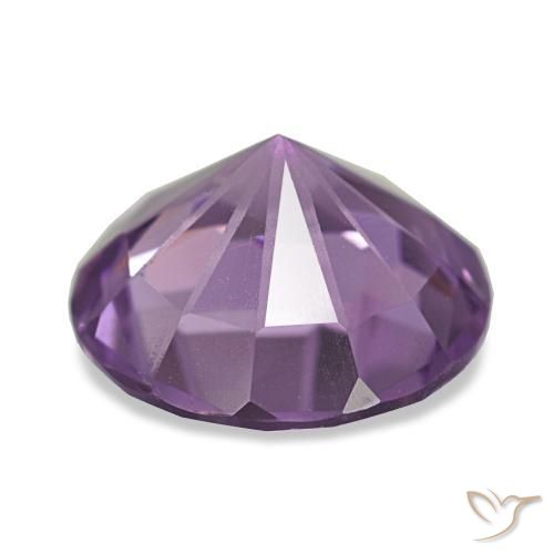 Améthyste violet naturelle coupe roude, 2,17 ct, VVS