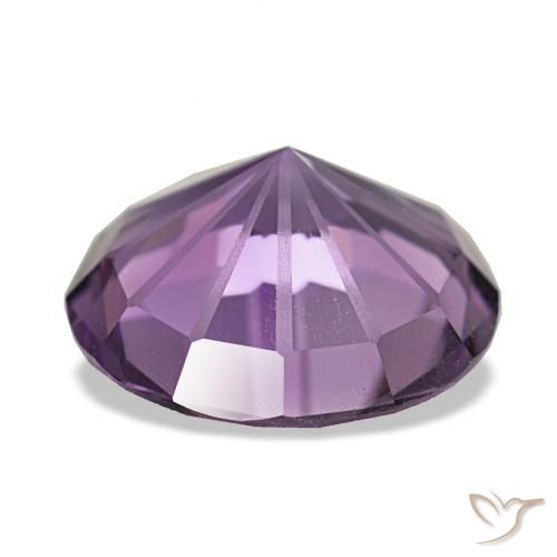 Améthyste violet naturelle coupe roude, 2,76 ct, VVS
