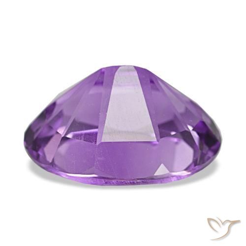 Améthyste violet naturelle coupe ovale, 3,88 ct, VVS-VS