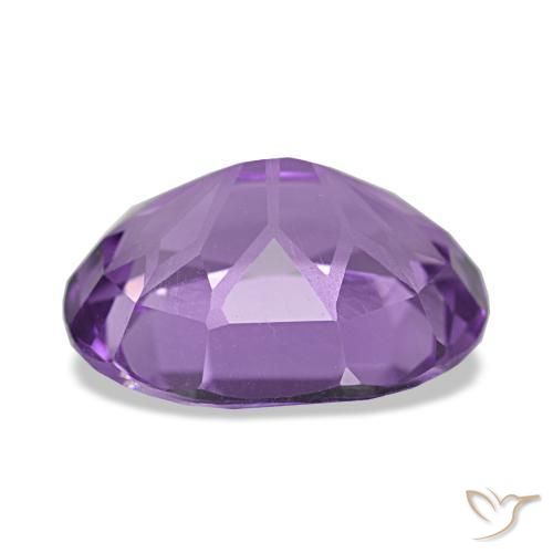 Améthyste violet naturelle coupe ovale, 4,19 ct, VVS