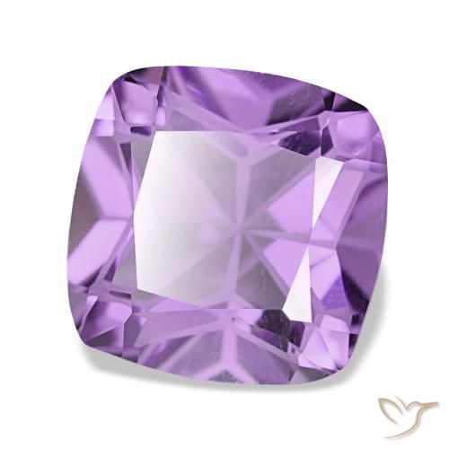 Améthyste violet naturelle coupe coussin, 3,60 ct, VVS-VS