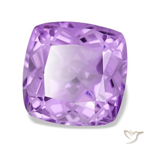 Améthyste violet naturelle coupe coussin, 4,49 ct, VVS