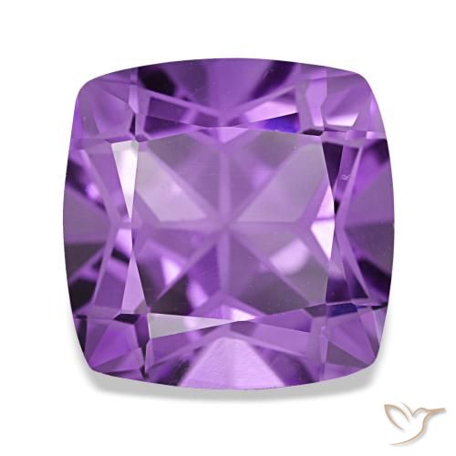 Améthyste violet de 4,08 ct, coussin, VVS-VS