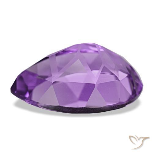 Améthyste violet naturelle en forme de poire, 11,22 ct, VVS-VS