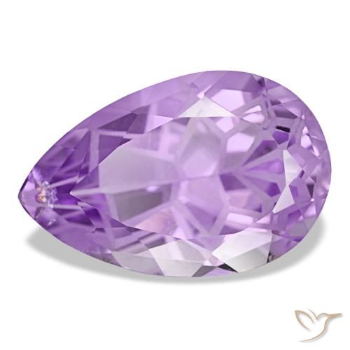Améthyste violet naturelle en forme de poire, 12,05 ct, VS-SI