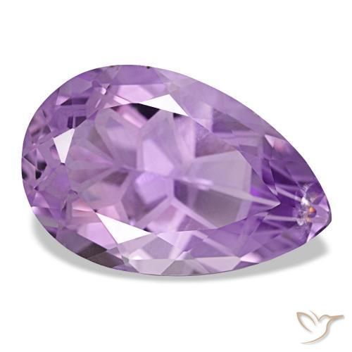 Améthyste violet naturelle en forme de poire, 12,05 ct, VS-SI