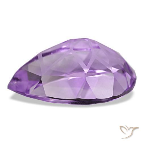 Améthyste violet naturelle en forme de poire, 12,05 ct, VS-SI