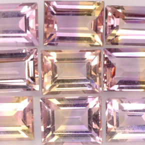 Achetez naturel ct bicolore amétrine gems, baguette, en provenance bolivie chez gemselect. en stock, livraison internationale!
