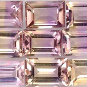 Achetez naturel ct bicolore amétrine gems, baguette, en provenance bolivie chez gemselect. en stock, livraison internationale!