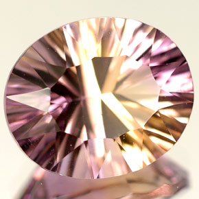 Amétrine Bicolore naturelle Coupe ovale, 4.18 ct, IF
