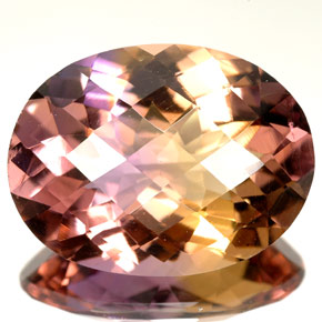 Amétrine Bicolore naturelle Coupe ovale, 14.66 ct, VVS