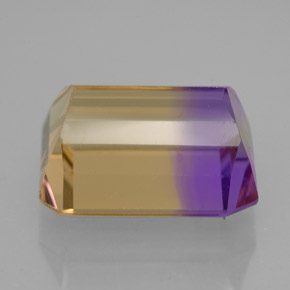 Amétrine bicolore naturelle taille émeraude, 6,70 ct, VS