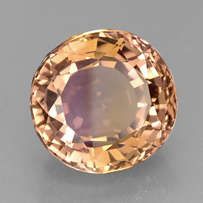 Amétrine bicolore naturelle coupe ovale, 15,84 ct, IF