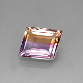 Amétrine bicolore naturelle forme fantaisie, 17,14 ct, IF