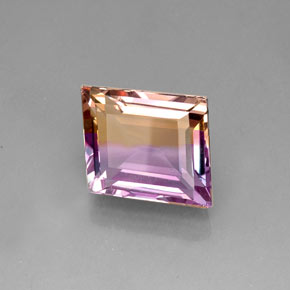 Amétrine bicolore naturelle forme fantaisie, 17,14 ct, IF