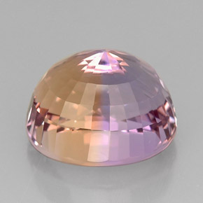 Amétrine bicolore naturelle coupe ovale, 22,52 ct, IF