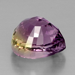 Amétrine bicolore naturelle en forme de poire, 15,44 ct, IF
