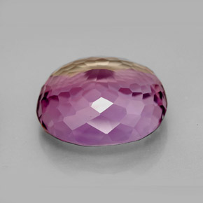 Amétrine bicolore naturelle coupe ovale, 16,04 ct, IF