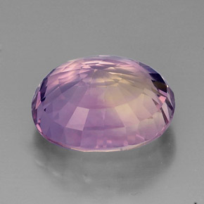 Amétrine bicolore naturelle coupe ovale, 15,67 ct, IF