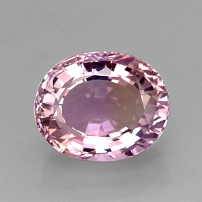 Amétrine bicolore naturelle coupe ovale, 18,22 ct, IF