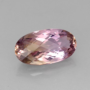 Amétrine bicolore naturelle coupe ovale, 12,86 ct, IF