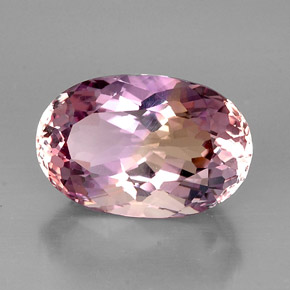 Amétrine bicolore naturelle coupe ovale, 16,55 ct, VVS