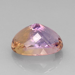 Amétrine bicolore naturelle coupe ovale, 16,60 ct, IF