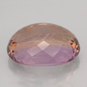 Amétrine bicolore naturelle coupe ovale, 14,32 ct, VVS