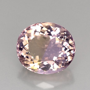Amétrine Bicolore naturelle Coupe ovale, 12.60 ct, VVS