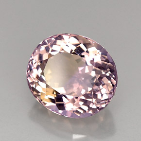 Amétrine Bicolore naturelle Coupe ovale, 12.60 ct, VVS