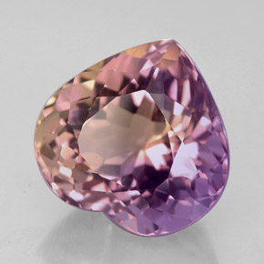 Amétrine Bicolore naturelle Forme de coeur, 5.42 ct, VVS