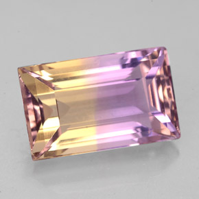 Amétrine Bicolore naturelle Baquette, 6.29 ct, VVS