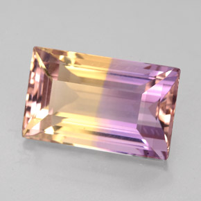 Amétrine Bicolore naturelle Baquette, 6.29 ct, VVS