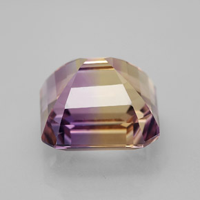 Amétrine bicolore naturelle taille émeraude, 6,99 ct, VVS